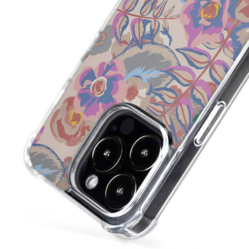 Warm Taupe Floral iPhone 16 Pro MagSafe Case